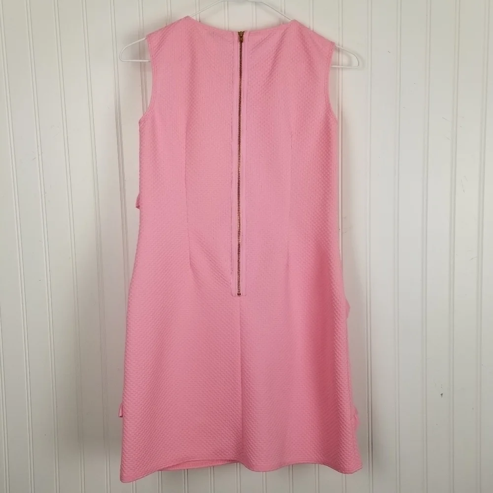 David Charles London Black Label Pink Diagonal Ruffle Shift Dress NWT Sz 12 Yrs - Picture 3 of 11